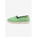 Green flat espadrilles