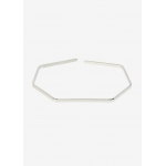 Silver geometric cuff