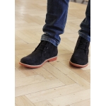 Bottines homme en daim vegan noir