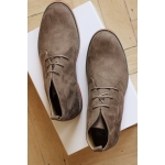 Beige vegan suede men boots