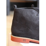 Bottines homme en daim vegan noir