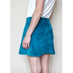 Agnes Skirt - Azur organic velours