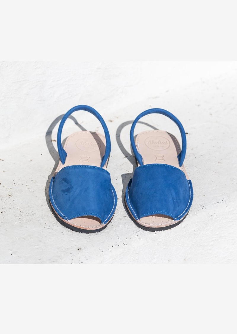 Blue Leather Alohas Sandals