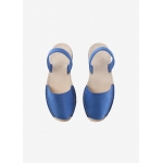 Sandales bleu océan en cuir