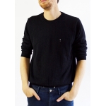 Black luxe cotton sweater SANDRO