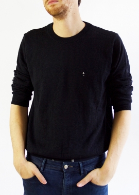 Pull en coton noir SANDRO