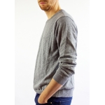 Grey luxe cotton sweater SANDRO