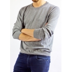 Grey luxe cotton sweater SANDRO