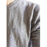 Grey luxe cotton sweater SANDRO