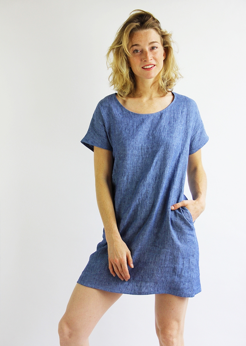 Robe Roselyne bleu denim