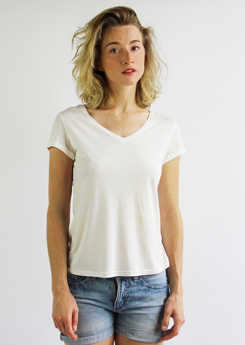 Modal T-shirt Annie - ecru