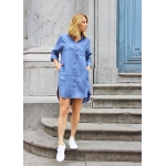 Cristina linen shirt dress