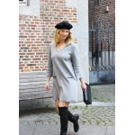 Grey organic fleece dress