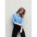 Blue linen shirt Elena