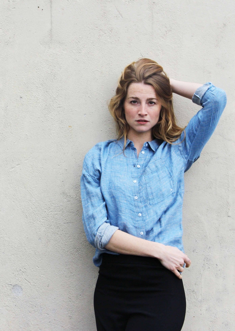 Blue linen shirt Elena