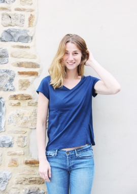 Modal T-shirt Annie - navy