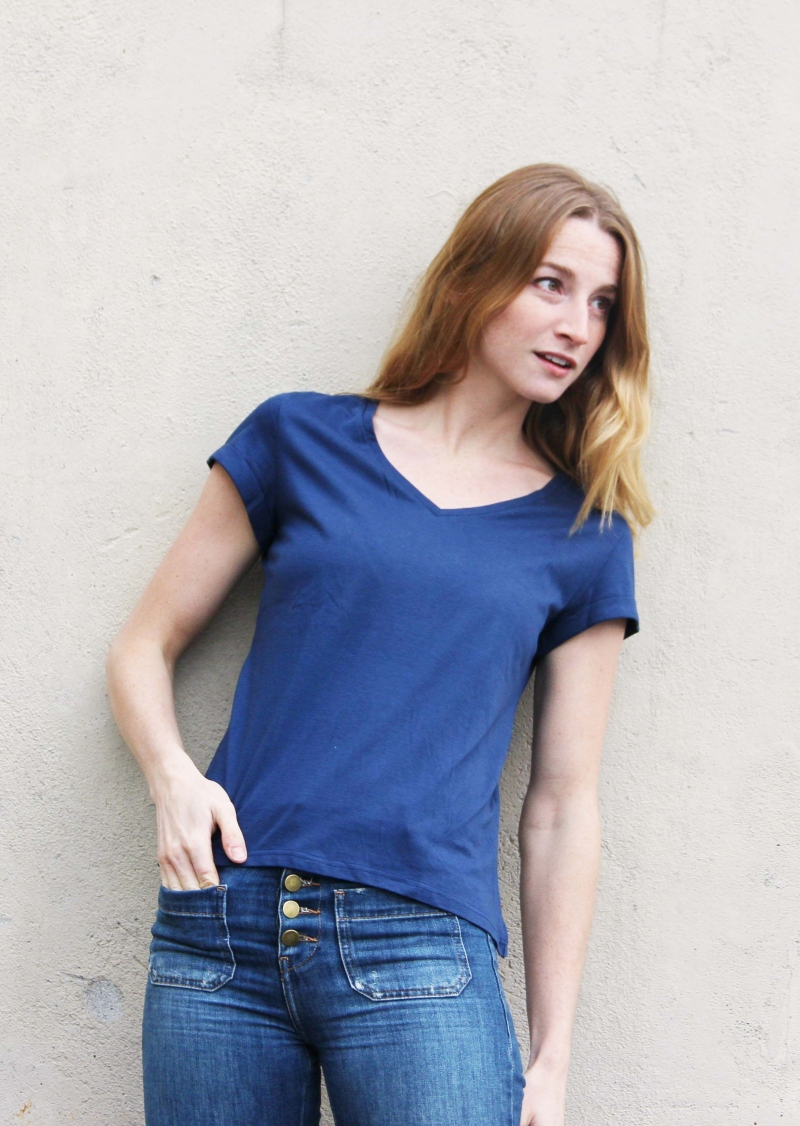 Modal T-shirt Annie - navy