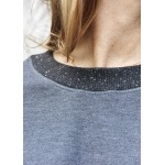 Dark grey organic cotton and recycled polyester sweater