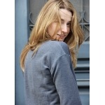 Sweat anthracite en coton bio et polyester recyclé