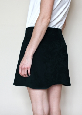 La jupe Agnes - Velours noir