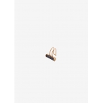 23 kt gold plated sterling silver ear cuff black zircon